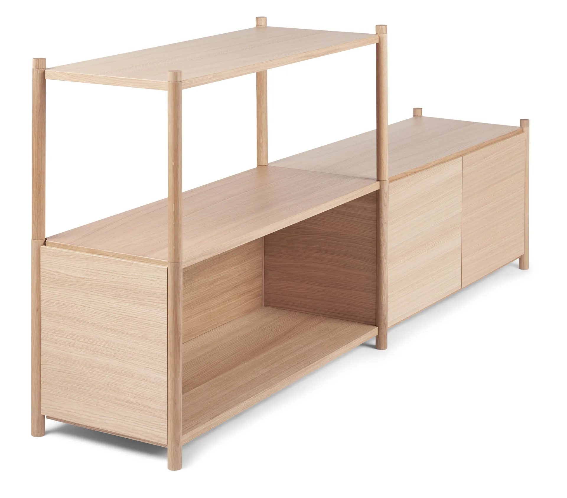 Sceene bookcase D, Light oak Gejst