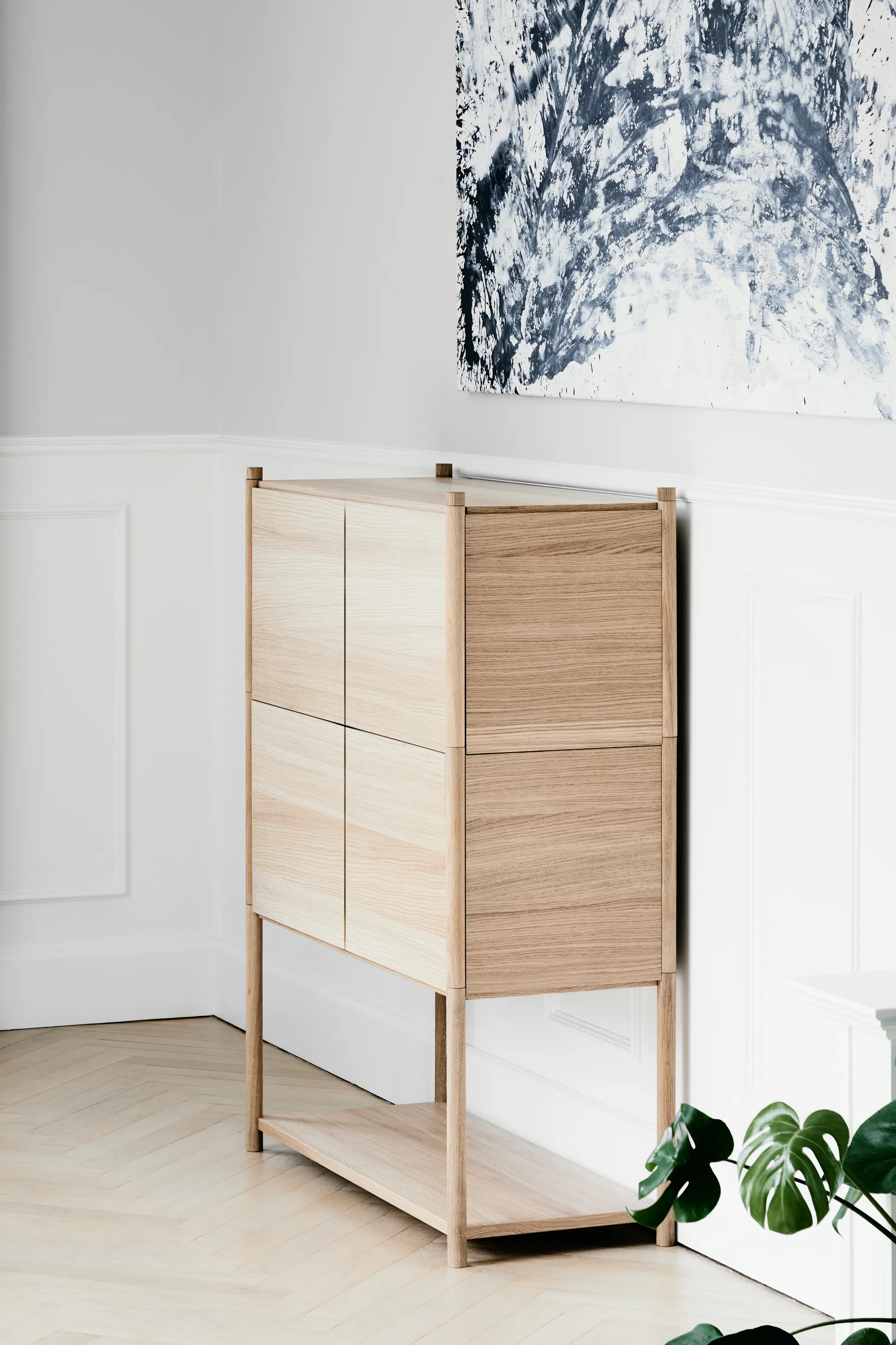 Sceene bookcase E, Light oak Gejst