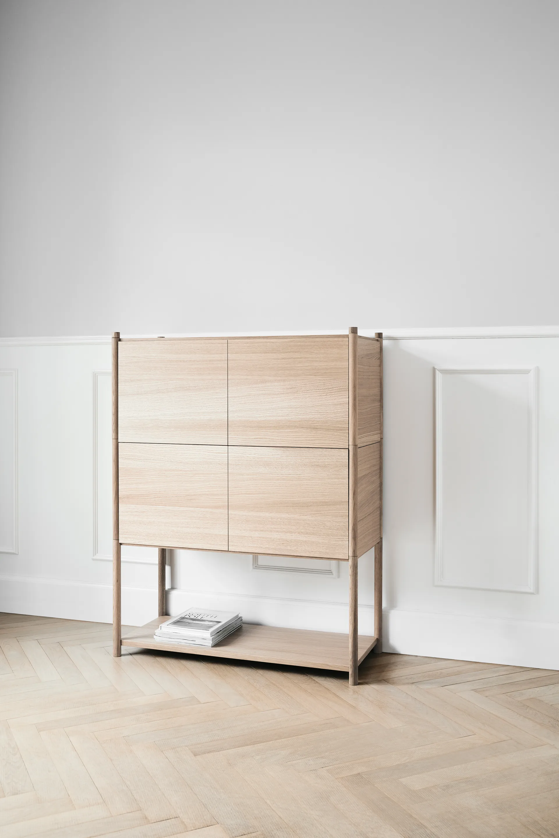 Sceene bookcase E, Light oak Gejst