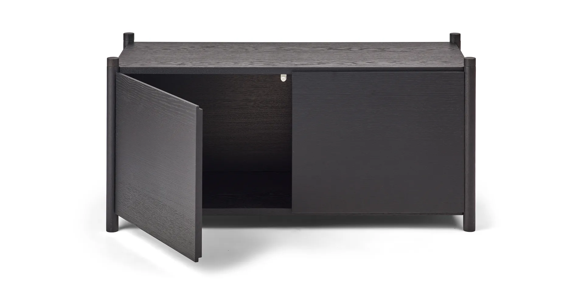 Sceene bookcase G, Black oiled oak Gejst
