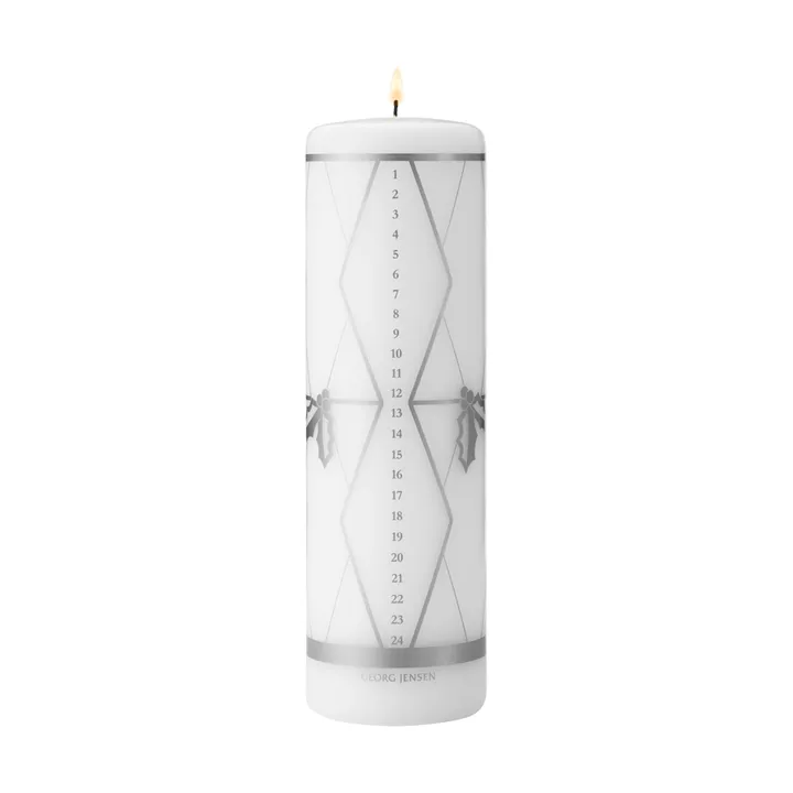2026 advent candle - Silver print - Georg Jensen