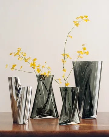 Lituus vase - Stainless steel, small - Georg Jensen