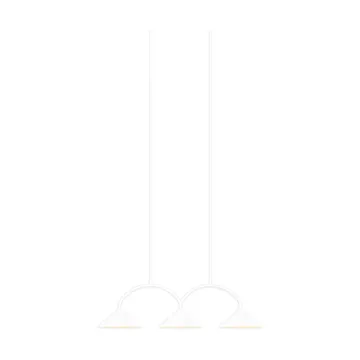 Curve pendant lamp 3 - White - Globen Lighting