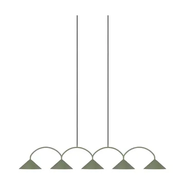 Curve pendant lamp 5 - Green - Globen Lighting