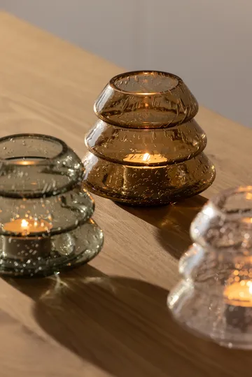 Gran 12 tealight holders - Brown - Globen Lighting