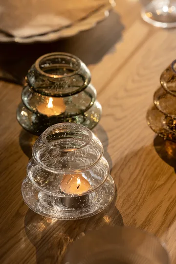 Gran 12 tealight holders - Clear - Globen Lighting