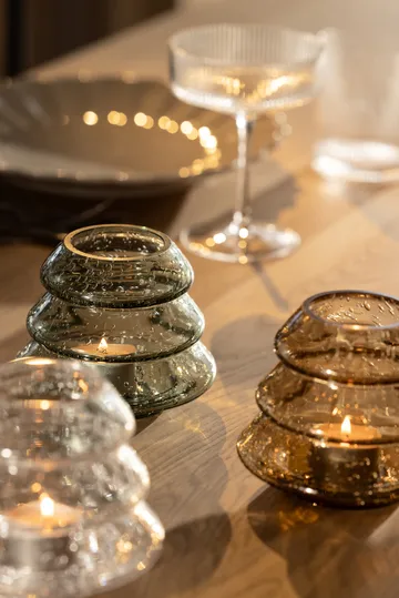 Gran 12 tealight holders - Green - Globen Lighting
