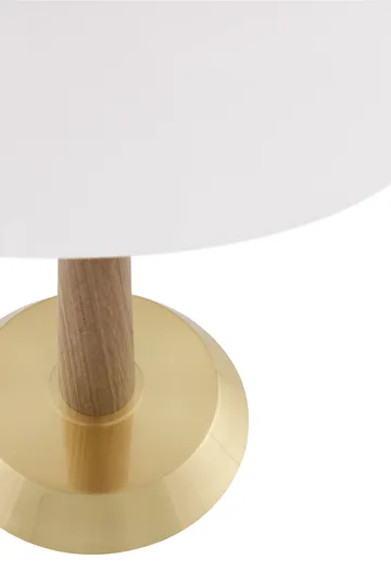 Ligna table lamp - Oak-raw brass, Ø29x39.2 cm - Globen Lighting