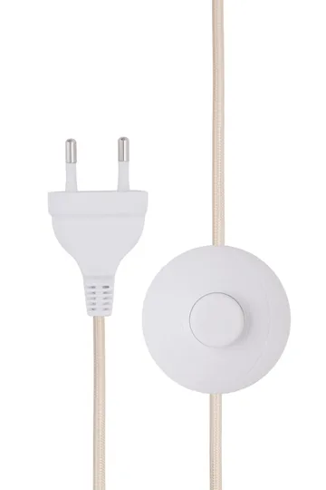 Noah floor lamp - White bouclé, Ø45x88 cm - Globen Lighting