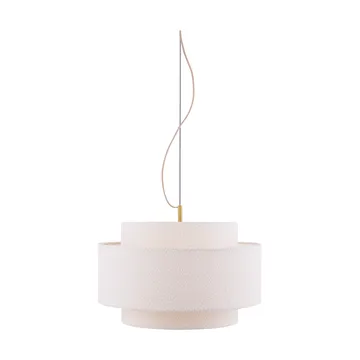 Noah pendant Ø50 cm - Bouclé white - Globen Lighting