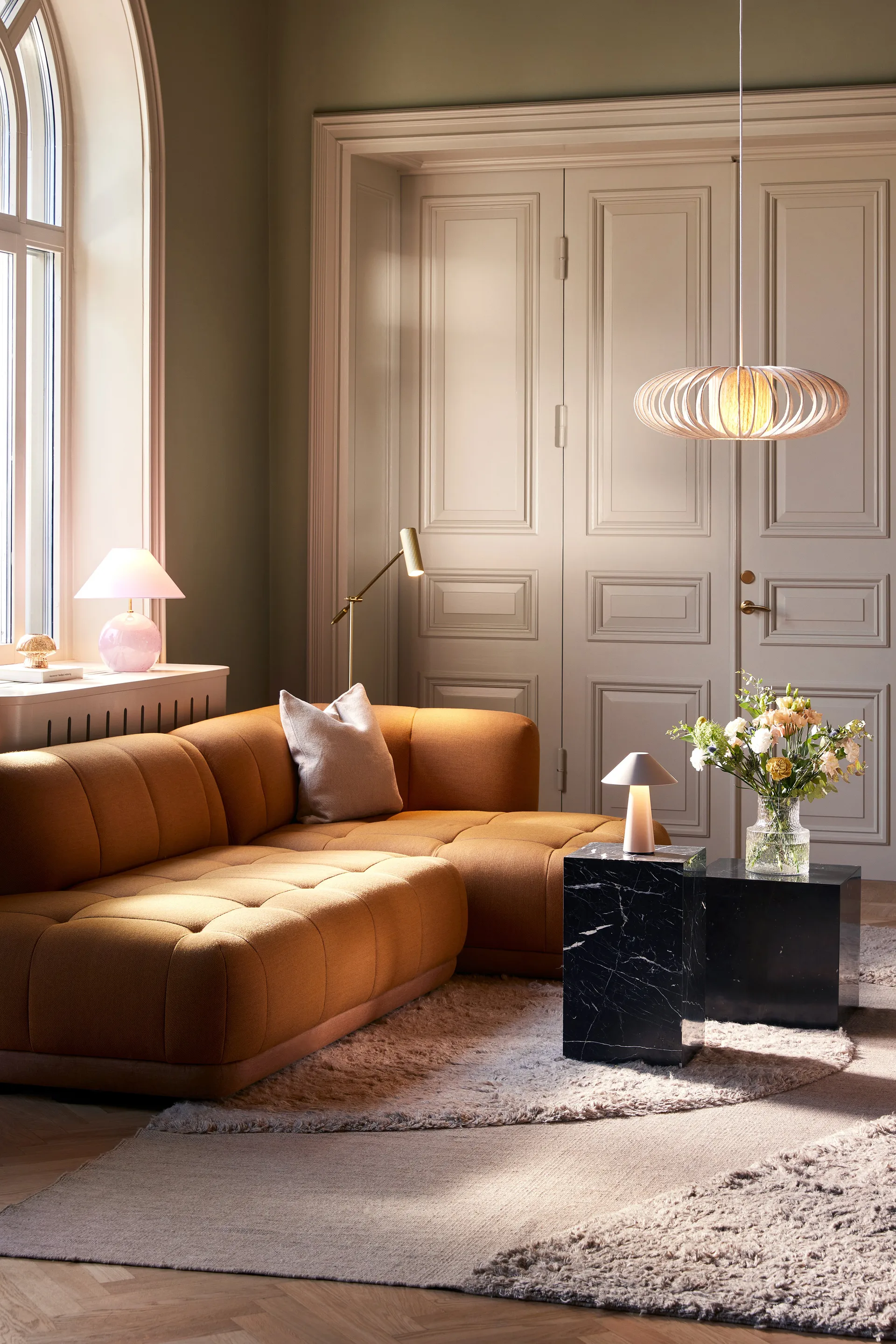 Selma 60 lamp shade, Beige Globen Lighting
