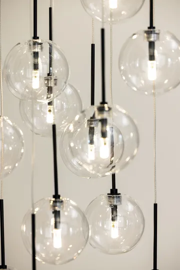 Skyfall pendant lamp - Clear/Black - Globen Lighting