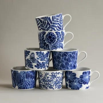 Artichoke cup 24 cl - Blue - Götefors Porslin