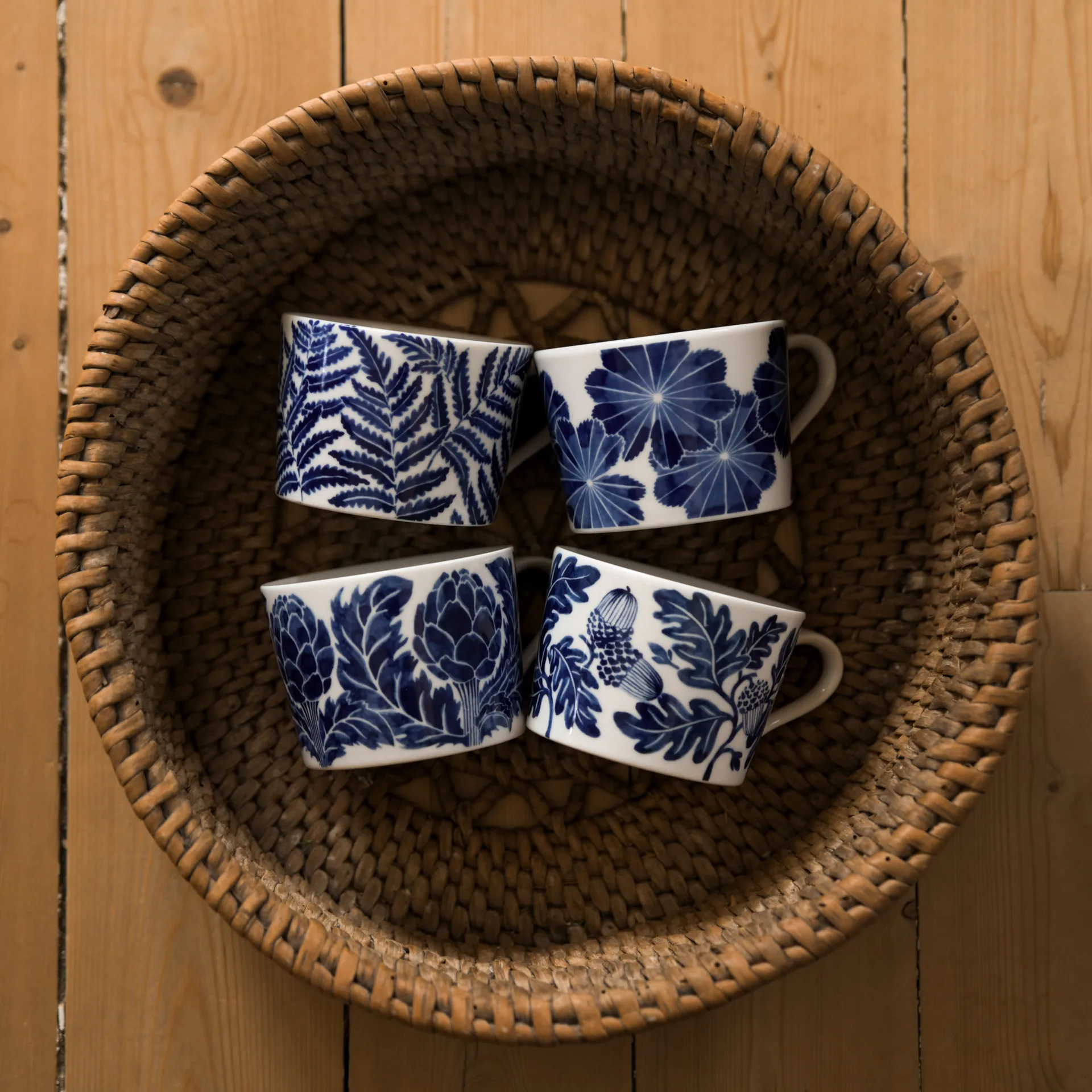 Fern cup 24 cl, Blue Götefors Porslin