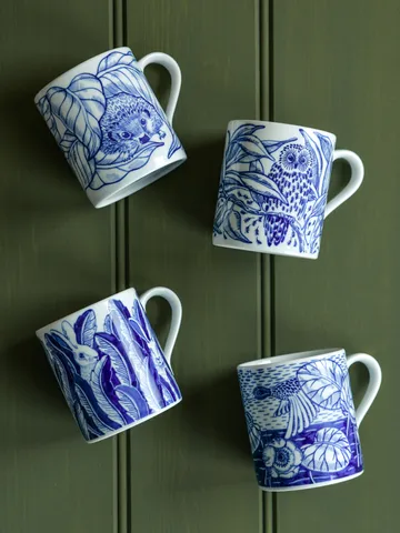 Owls at night mug 35 cl - Multi - Götefors Porslin