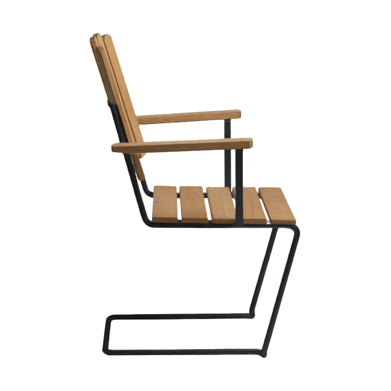 A2 armchair, Oiled oak-black Grythyttan Stålmöbler