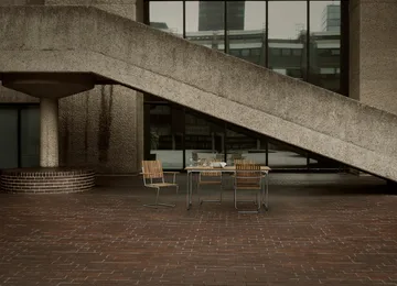 Bovik armchair - Teak-hot-dip galvanized frame - Grythyttan Stålmöbler