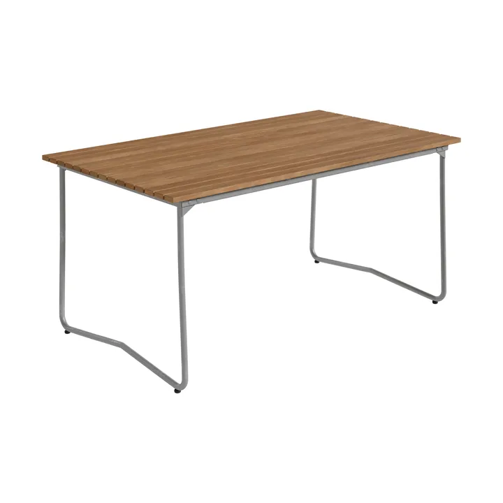 Bovik table - Teak-hot-dip galvanized frame, 150x92 cm - Grythyttan Stålmöbler