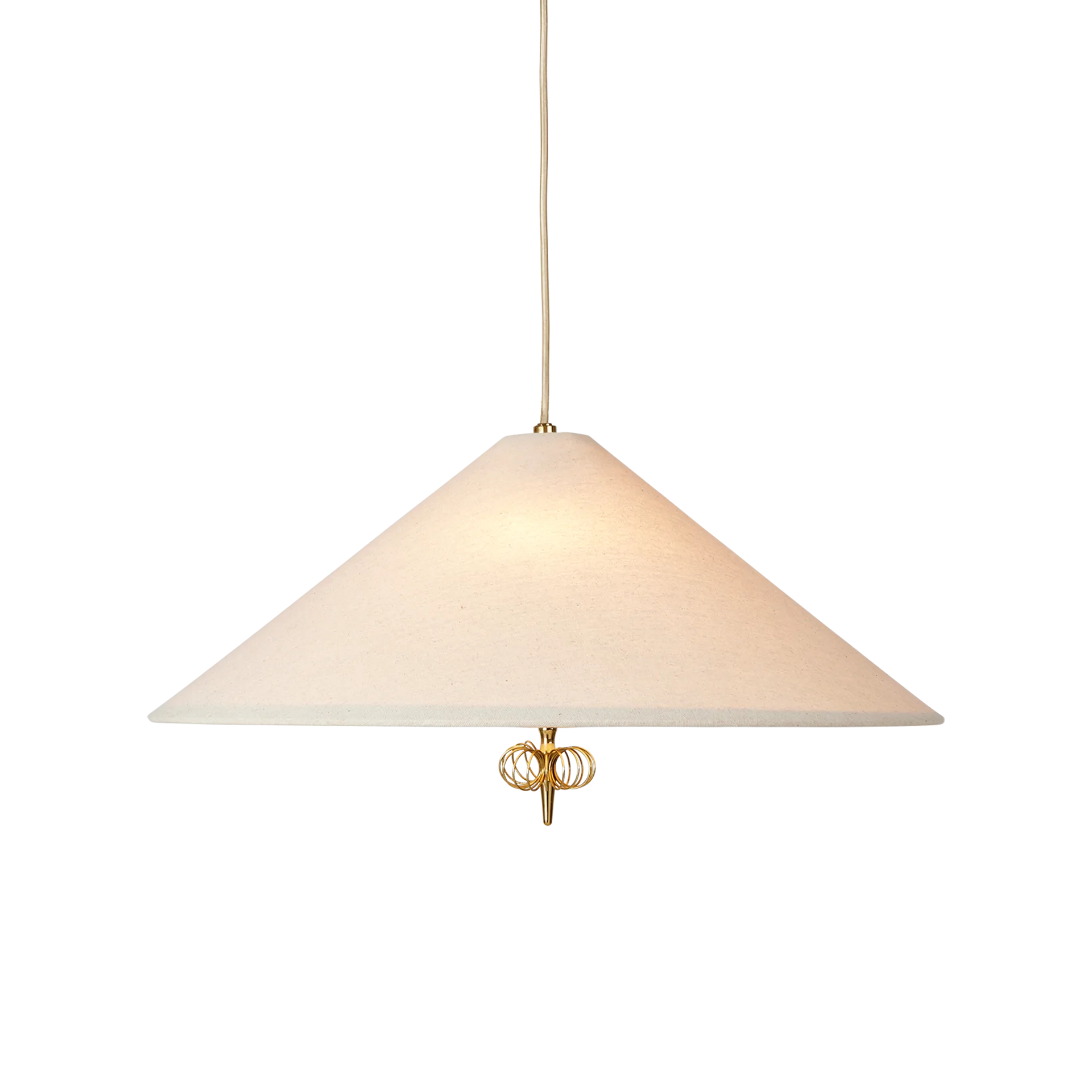 1967 ceiling lamp, Canvas-brass GUBI