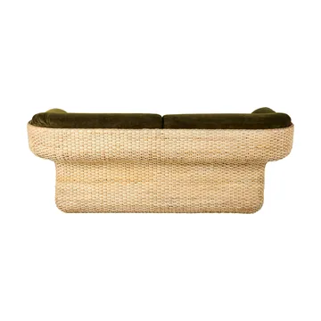 Basket 2-seat sofa fully upholstered - Mumble Glamour Group 40-rattan - GUBI