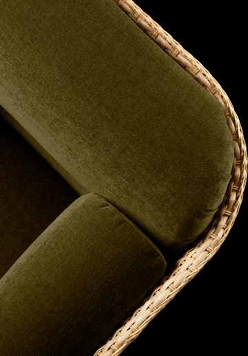 Basket 2-seat sofa fully upholstered - Mumble Glamour Group 40-rattan - GUBI