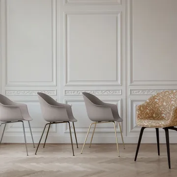 Bat Chair - Black, black steel legs - GUBI