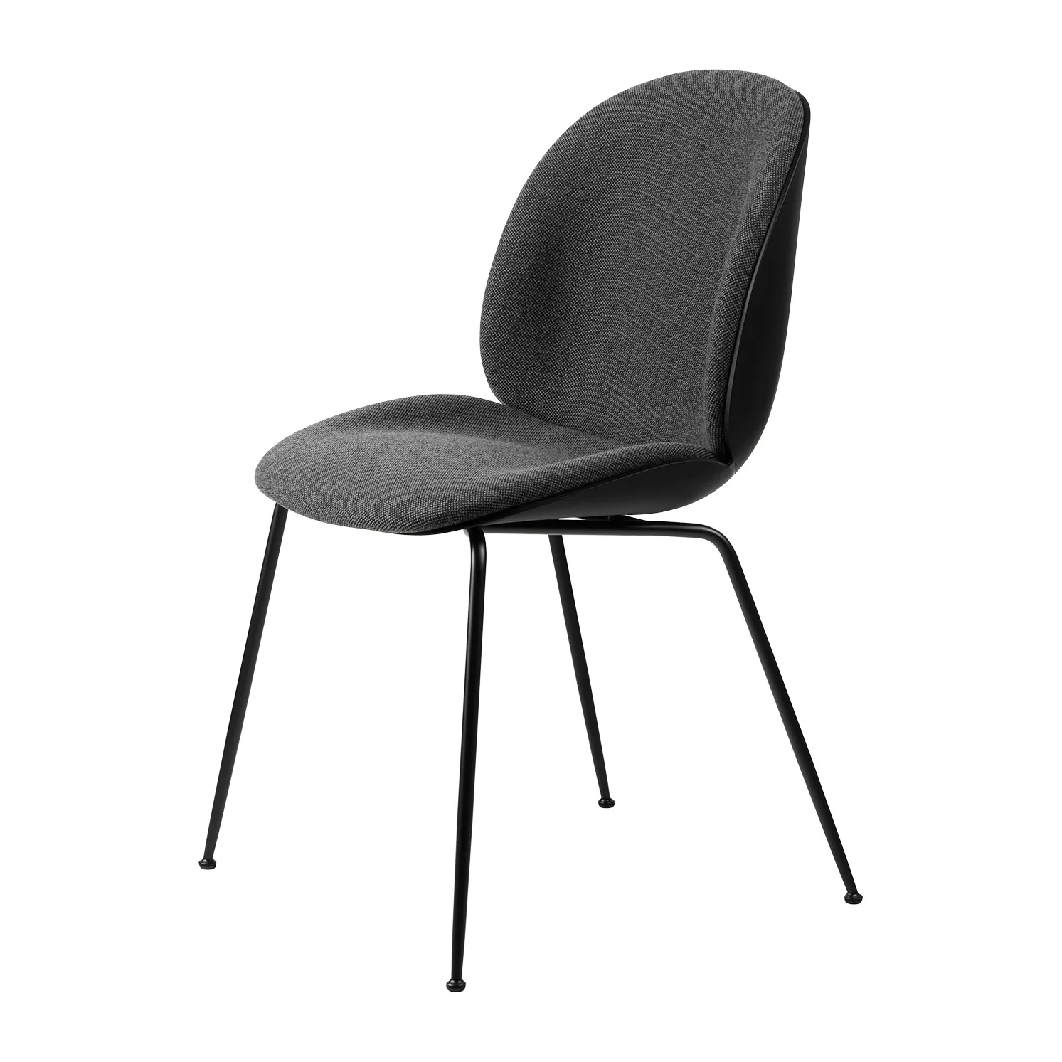 Beetle chair upholstered front/ black legs, Hallingdal 65 nr.173-black GUBI