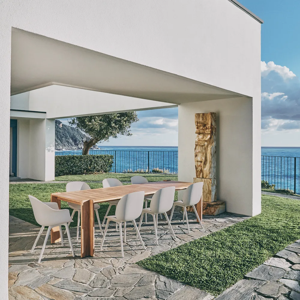 Beetle Dining Outdoor chair, New beige GUBI