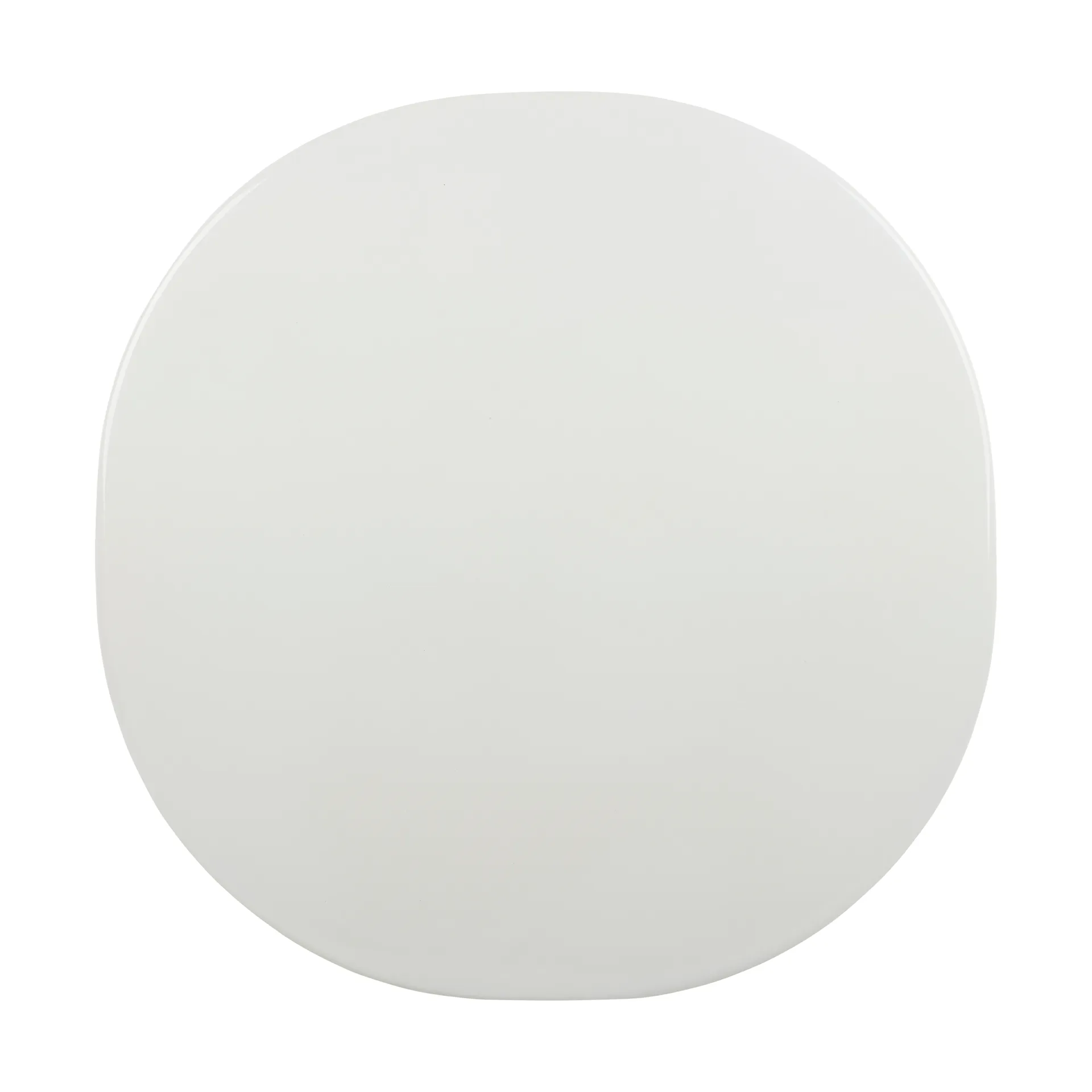 Carmel Bistro dining table 75x75 cm, Clam white-black semi matt GUBI