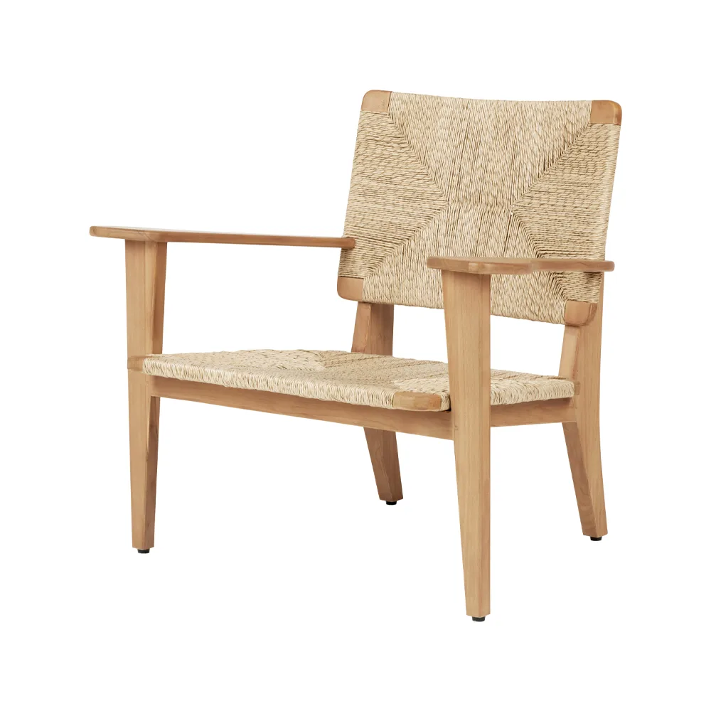 F-chair Outdoor lounge chair, Teak GUBI