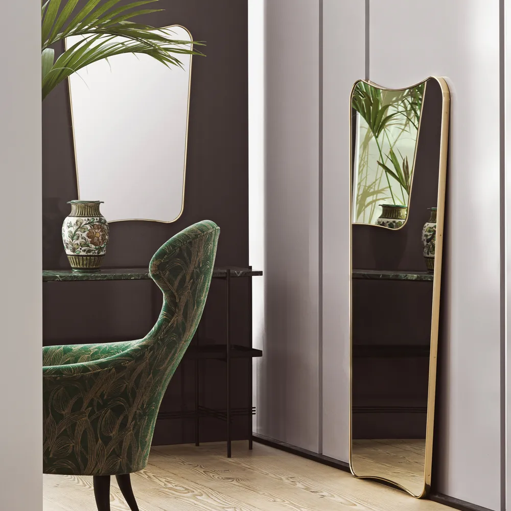 F.A.33 Mirror, Brass polished, large GUBI