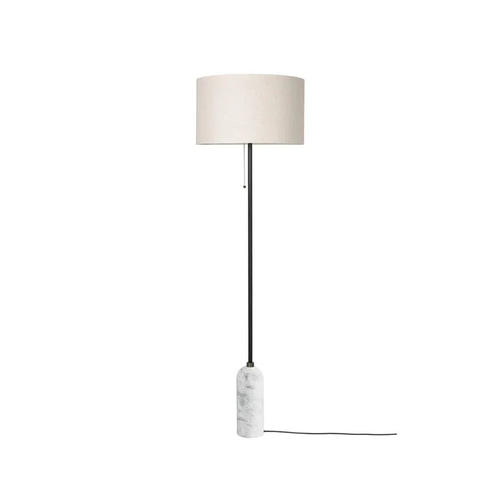 Gravity floor lamp - White marble/canvas - GUBI