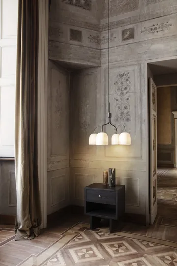 Howard chandelier 4 short arms - Bone china - GUBI