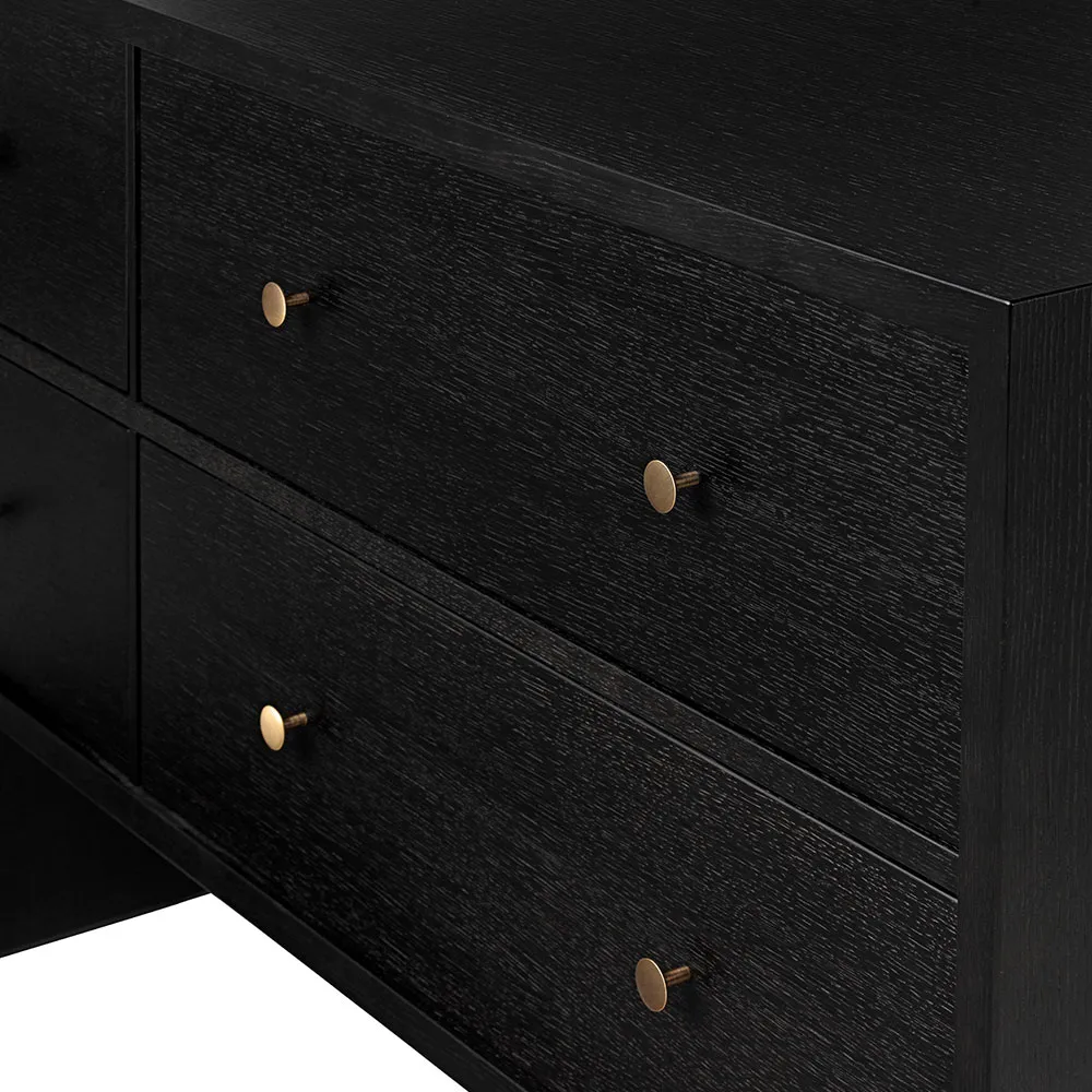 Private side table, Black, black stained oak GUBI