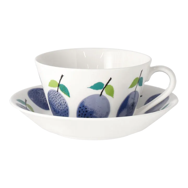 Prunus teacup with saucer Ø15,3 cm - 25 cl - Gustavsbergs Porslinsfabrik