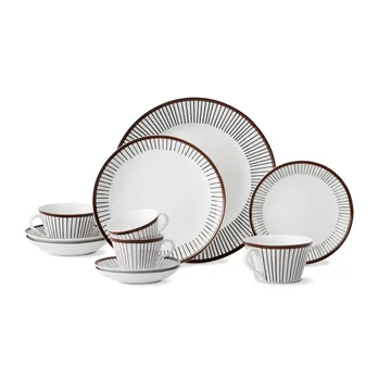 Ribb coffee set - coffee cup + saucer - Gustavsbergs Porslinsfabrik