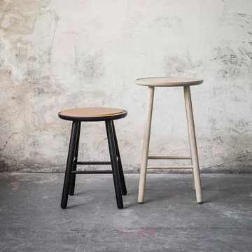 ZigZag bar stool 63 cm - Blonde ash - Hans K