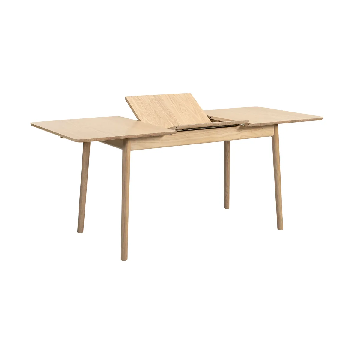 ZigZag table butterfly 127x75 cm, Ash blonde stained-extension 53 cm Hans K