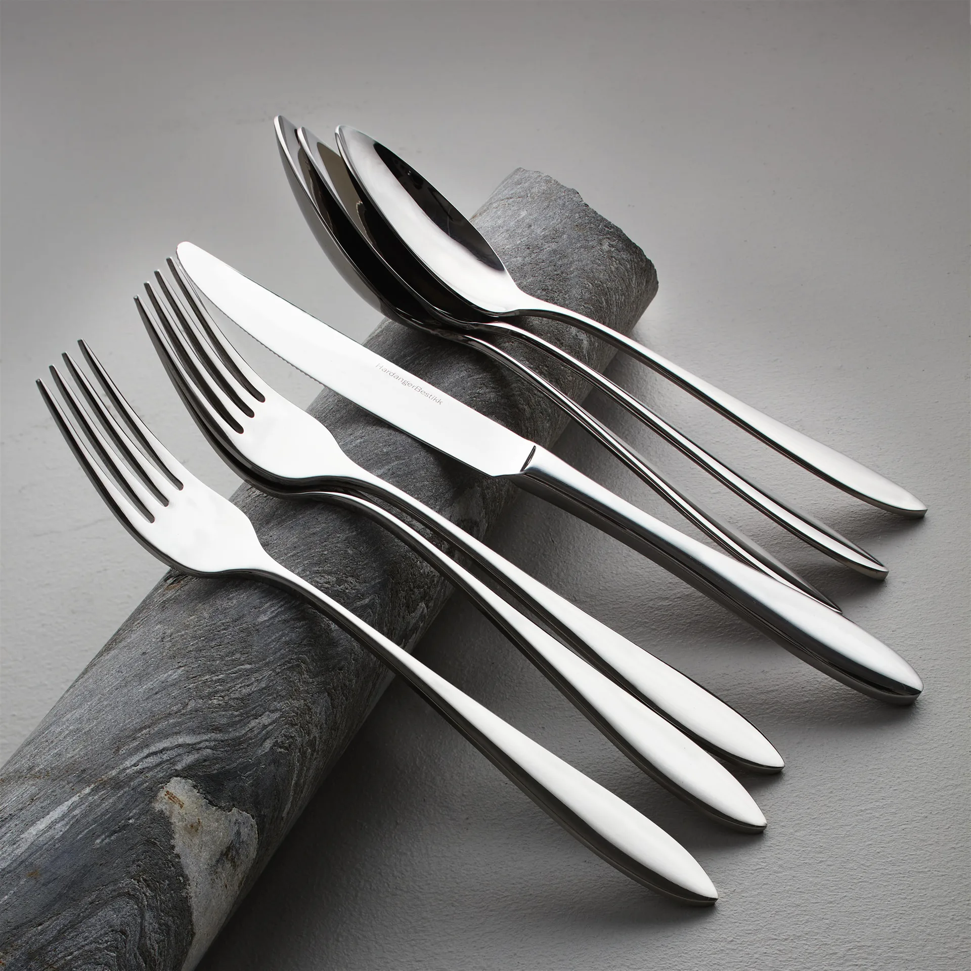 Fjord tea spoon, Stainless steel Hardanger Bestikk