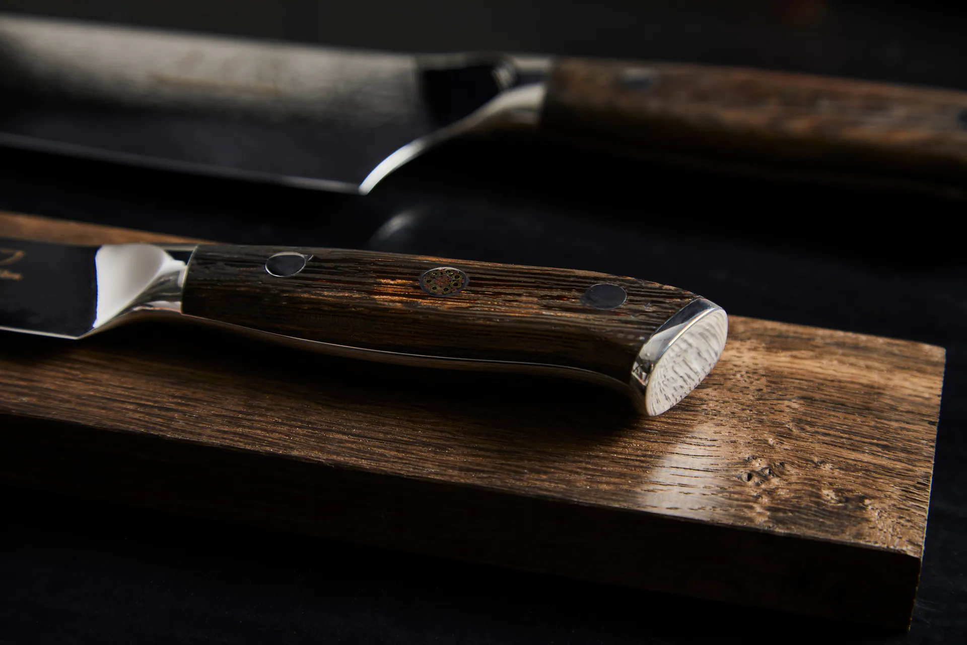 Damascus By Hâws chef's & all-purpose knife set 2 pieces, Wenge Hâws