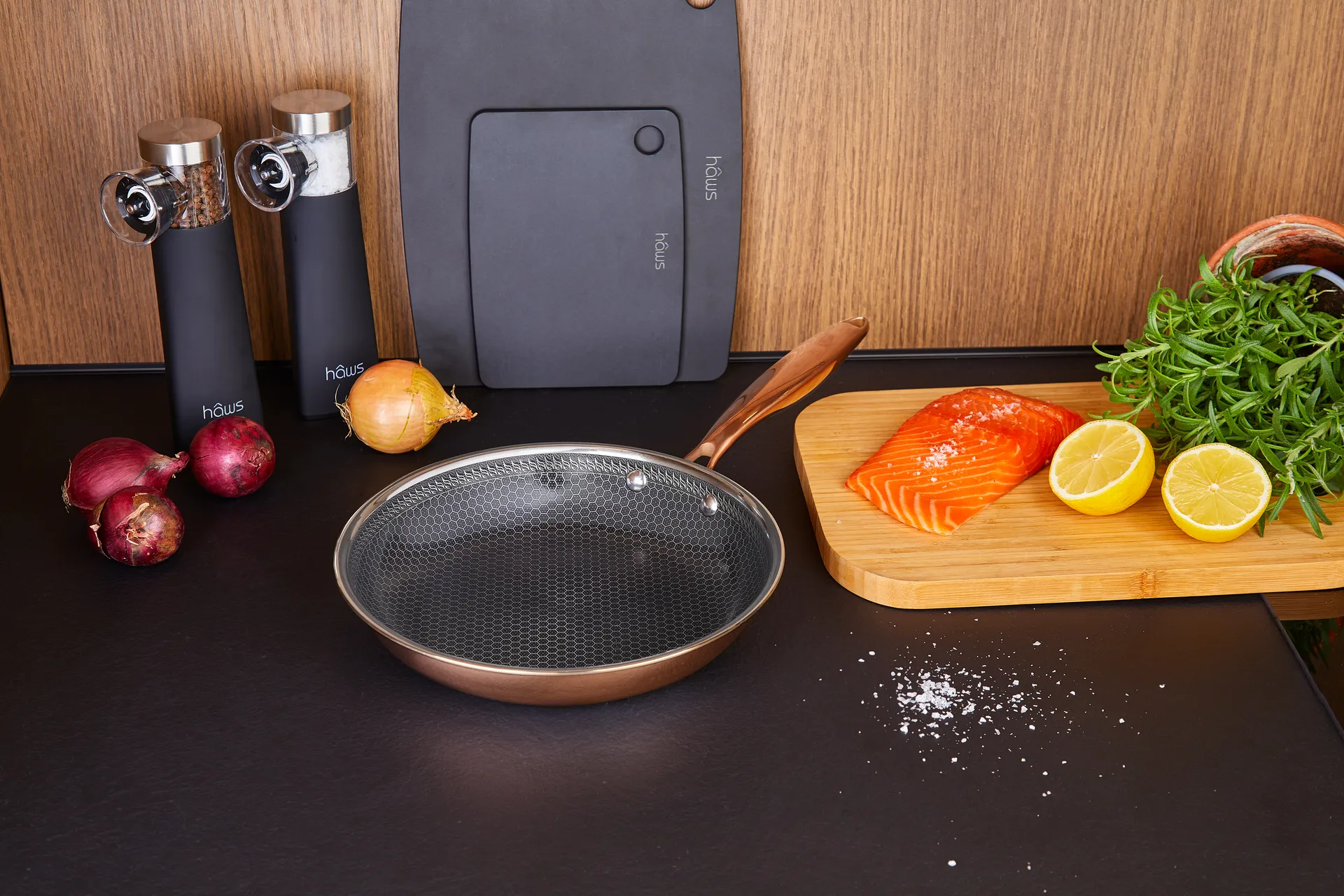 Hâws Santo frying pan hybrid coating rose gold, Ø24 cm Hâws