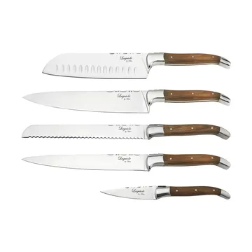 Laguiole By Hâws 5-piece kitchen knife set - Olive - Hâws