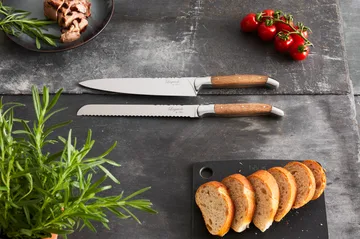 Laguiole By Hâws bread & chef knife set 2-piece - Oak - Hâws