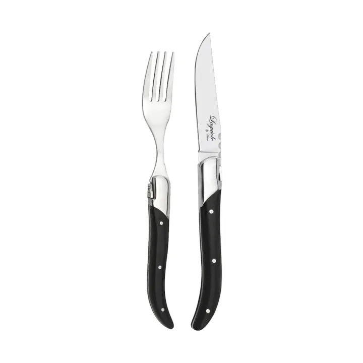 Laguiole By Hâws grill cutlery 12-piece - Black Wood - Hâws