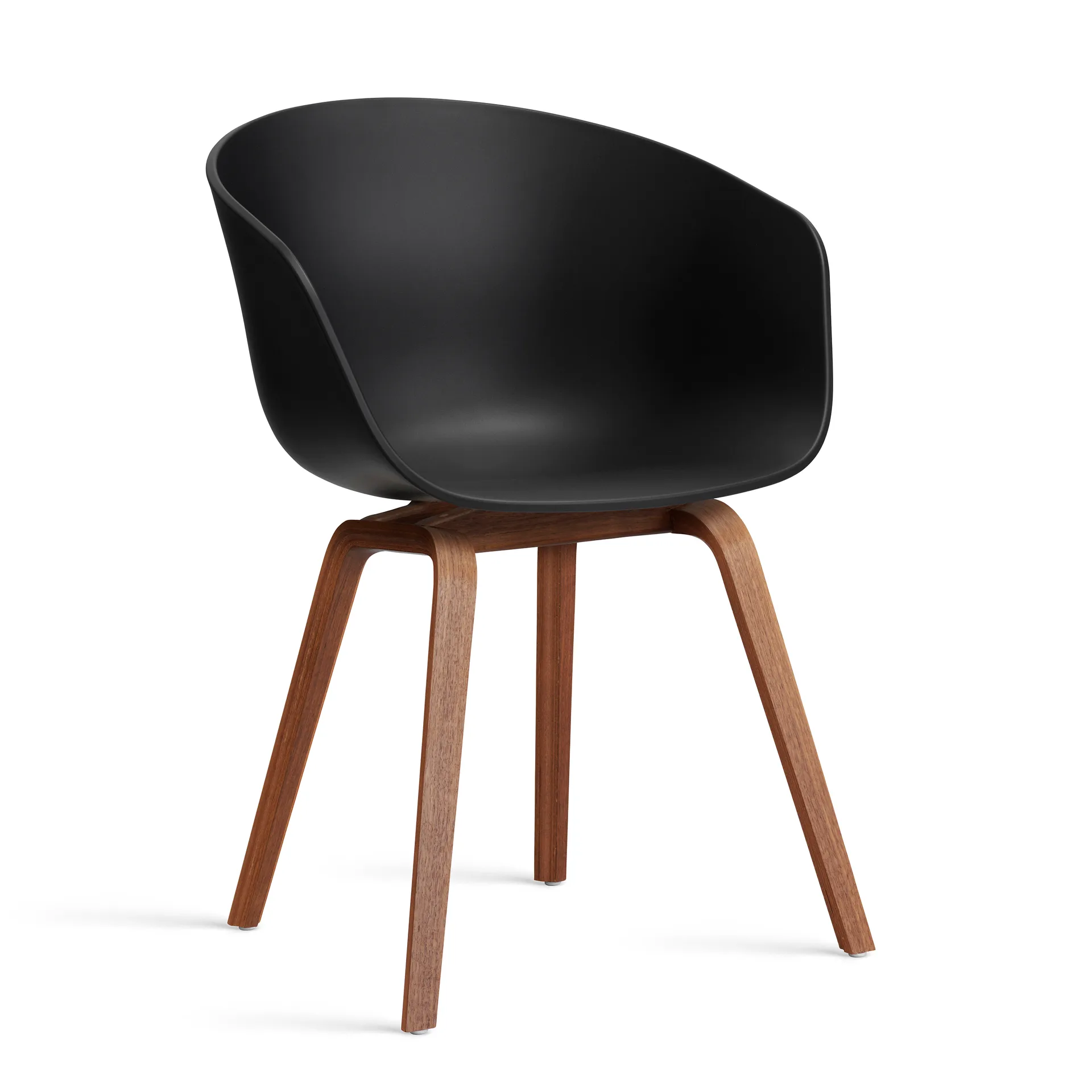 About a Chair 22 2.0 chair, Black-lacquered walnut frame HAY
