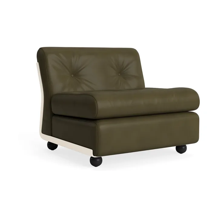 Amanta sofa module - Cream beige-sense forest, 1-seat/armchair - HAY