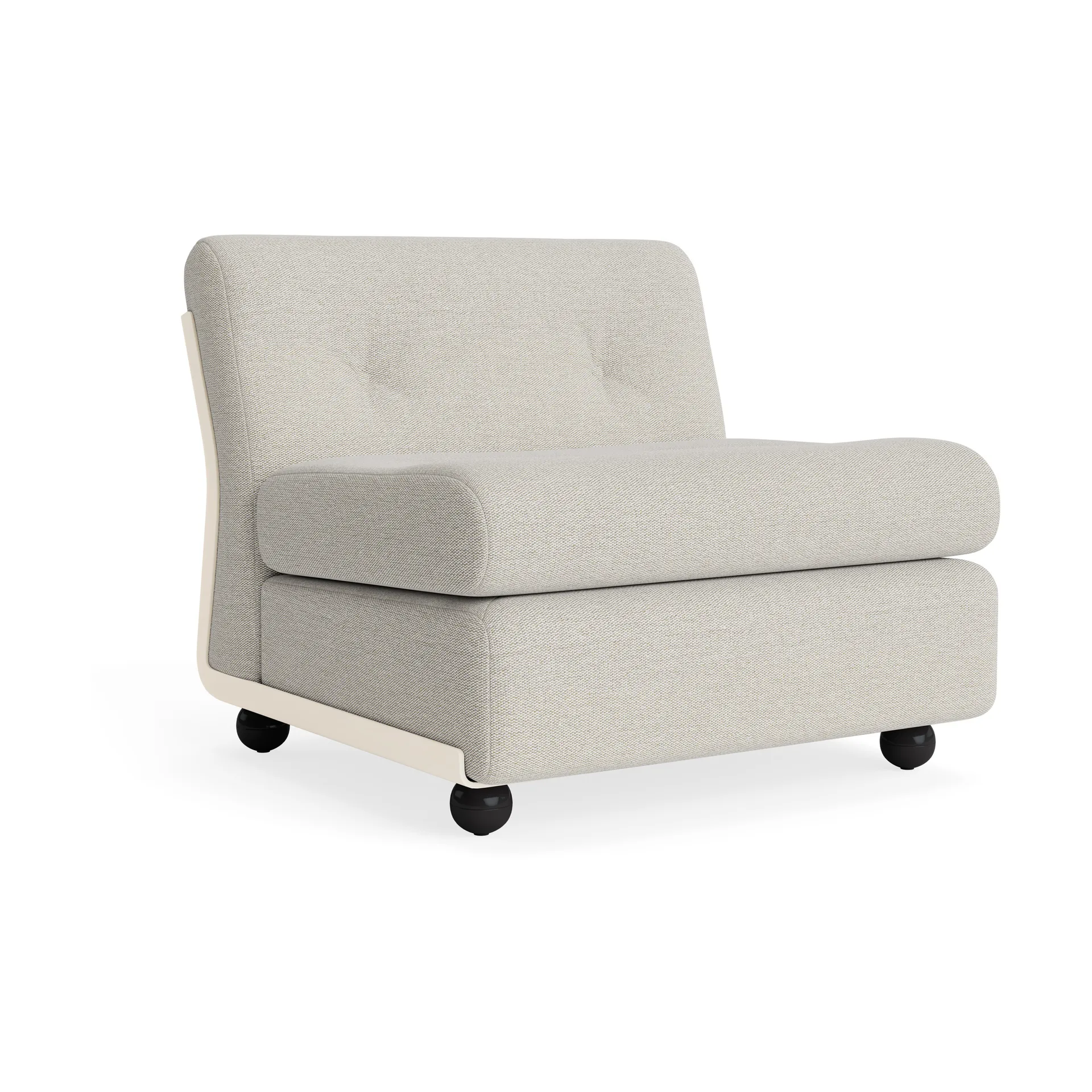 Amanta sofa module, Cream beige-story 102, 1-seater/armchair HAY