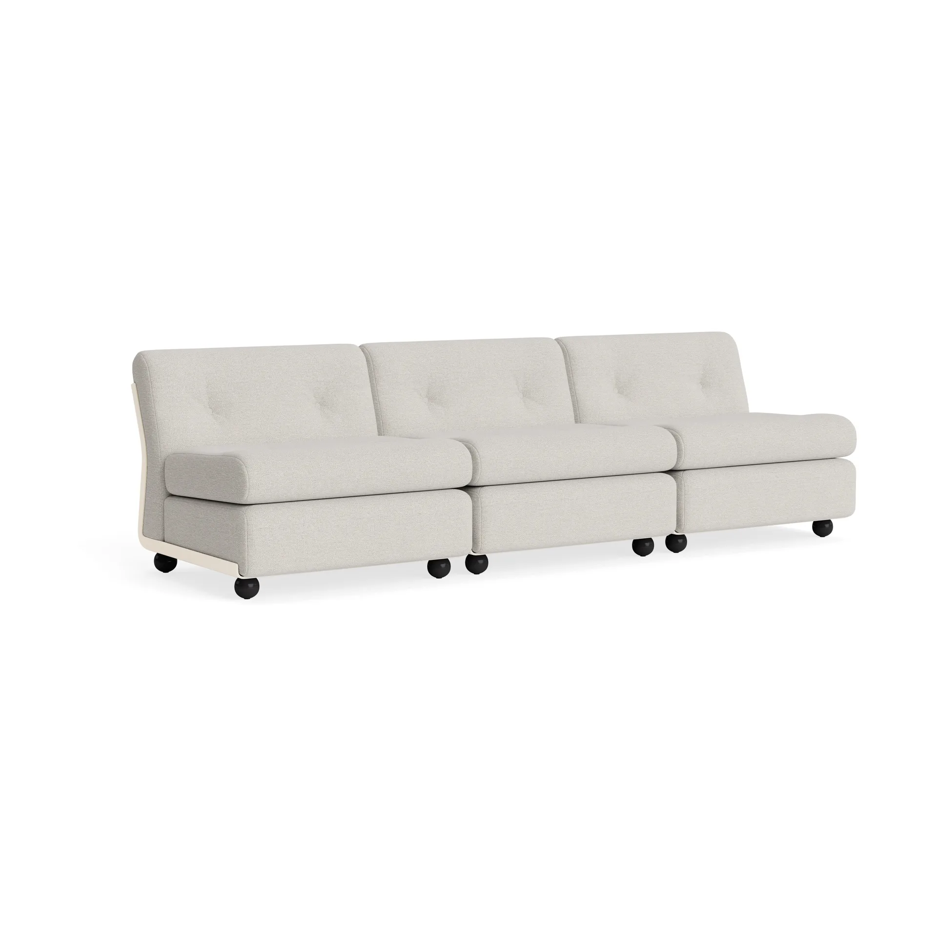 Amanta sofa module, Cream beige-story 102, 3 seater HAY