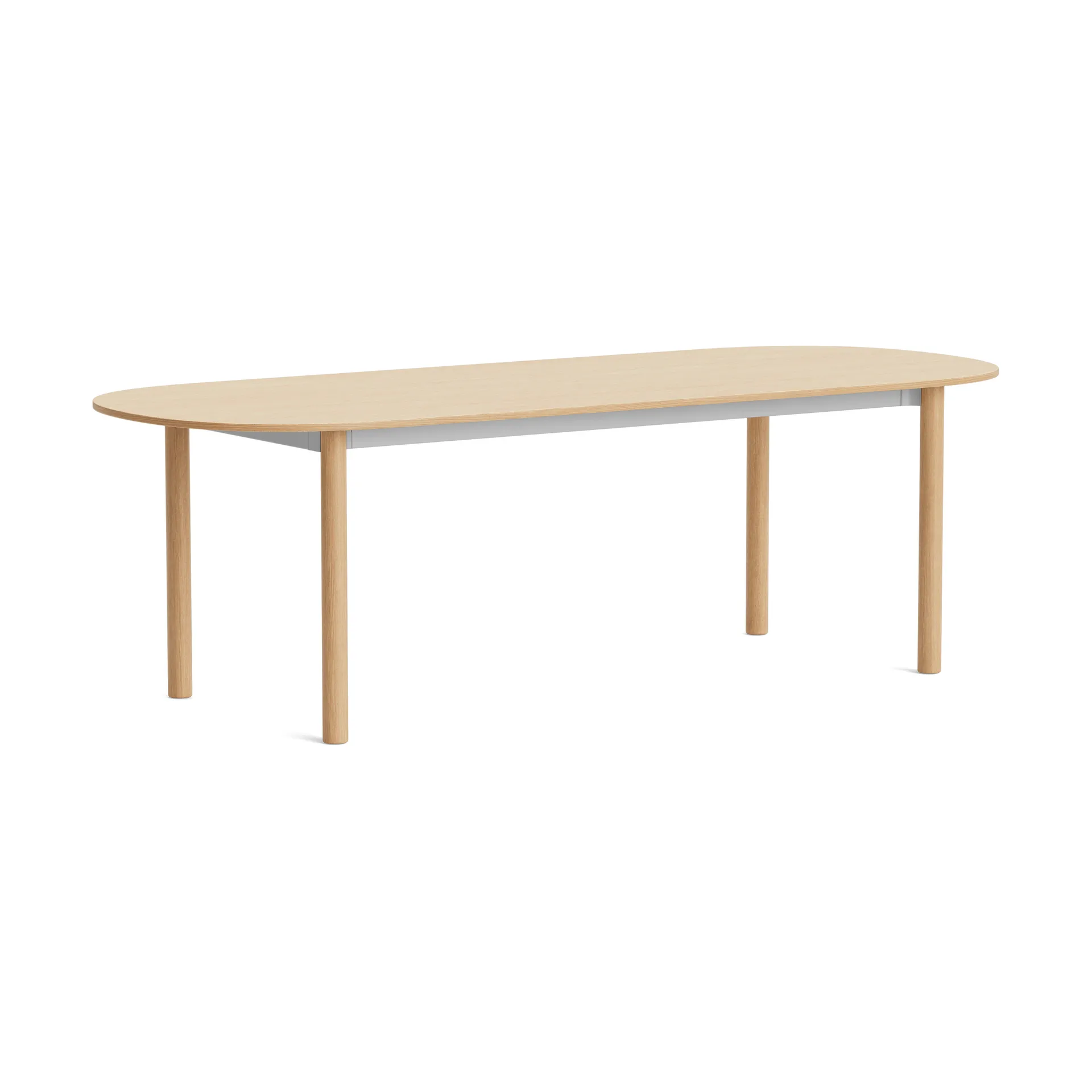 Annex Oblong dining table, Oxidized aluminium-lacquered oak, 240x95 cm HAY