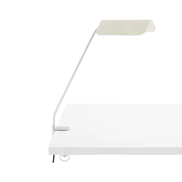 Apex Clip desk lamp - Oyster white - HAY